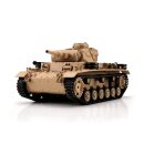 1/16 RC Panzer III Ausf. H sand BB+IR (Metaltracks)