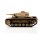 1/16 RC Panzer III Ausf. H sand BB+IR (Metallketten)