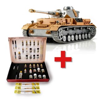 1/16 RC Panzer IV unlackiert BB + Solution Box