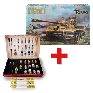 1/16 Bausatz RC Tiger I + Solution Box