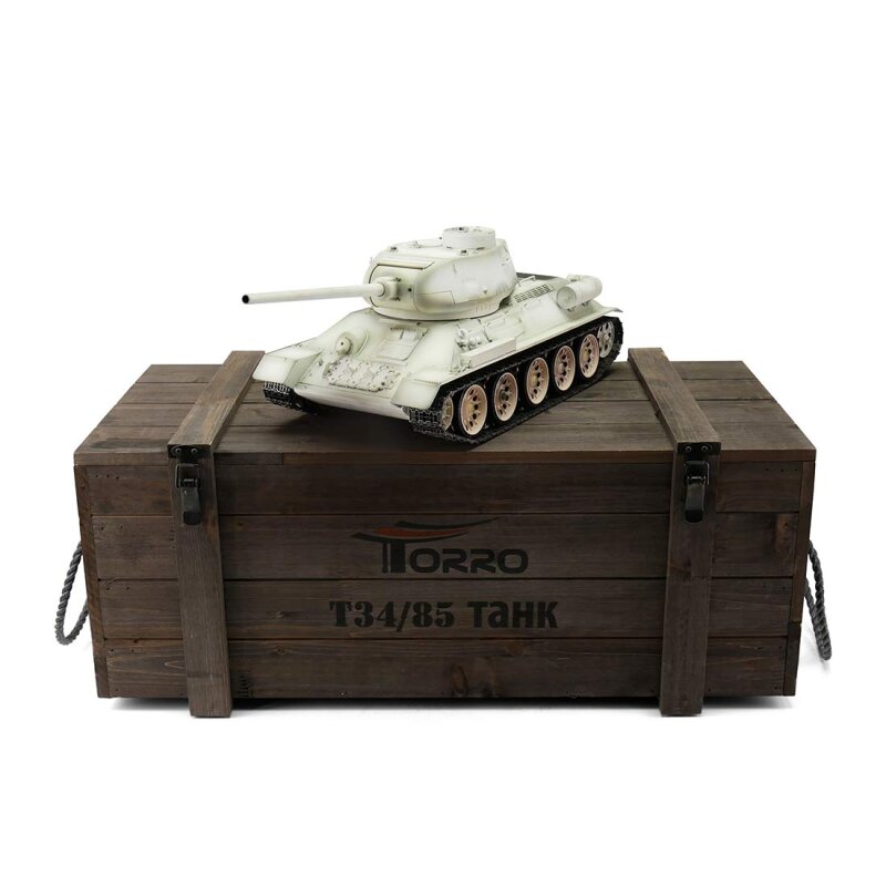 1/16 RC T-34/85 Tank IR Snow Camo Torro Pro-Edition