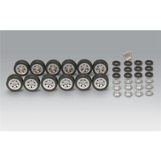Road wheel set of metal with rubber coating  for Panzer...
