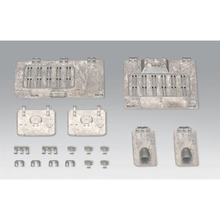 Set of metal hatches for Panzer IV.