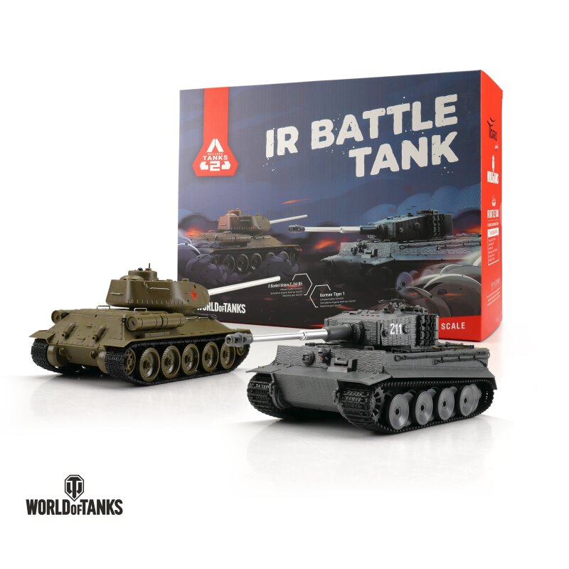 World of Tanks Torro 1/30 RC Tiger I + T-34/85 IR