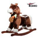 Rocking horse with magnet carott dark brown