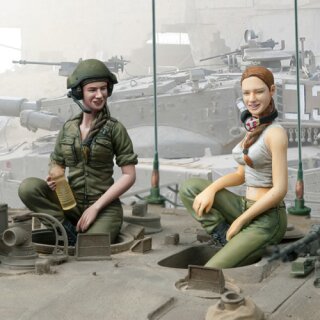 1/16 Figurenbausatz IDF Weibliche Panzer Besatzung Set