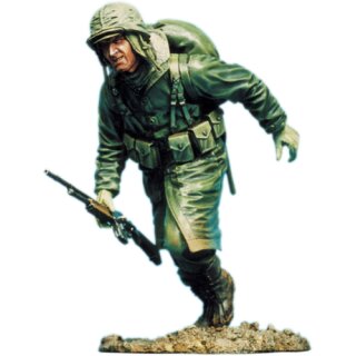 1/16 Resin Figure Model Kit Deutscher Soldat Maschinengewehrschütze WWII...