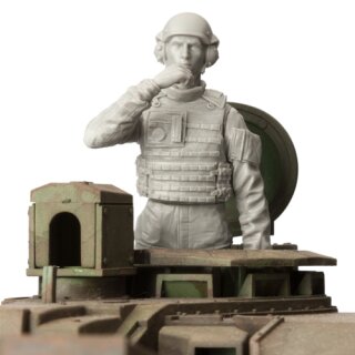 1/16 Figurenbausatz Britischer Panzerkommandant